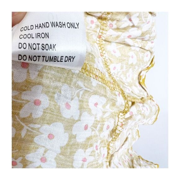 Princess Polly Foster Mini Dress Yellow Floral Womens Size 2 - Picture 5 of 9